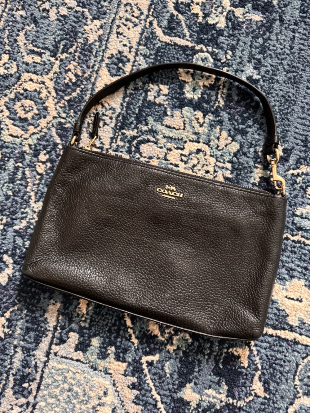 Coach Large Pebbled Wristlet - Picture 3 of 16